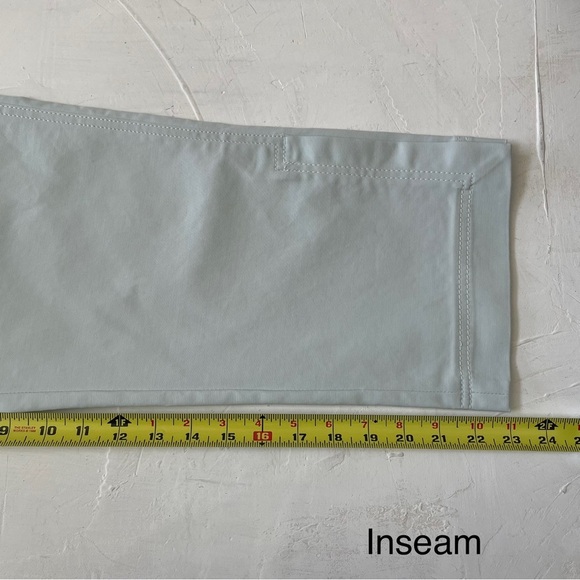 Banana Republic Martin Capri Pale Blue Cropped Pants Spring Baby Blue Size 10 - Picture 8 of 9